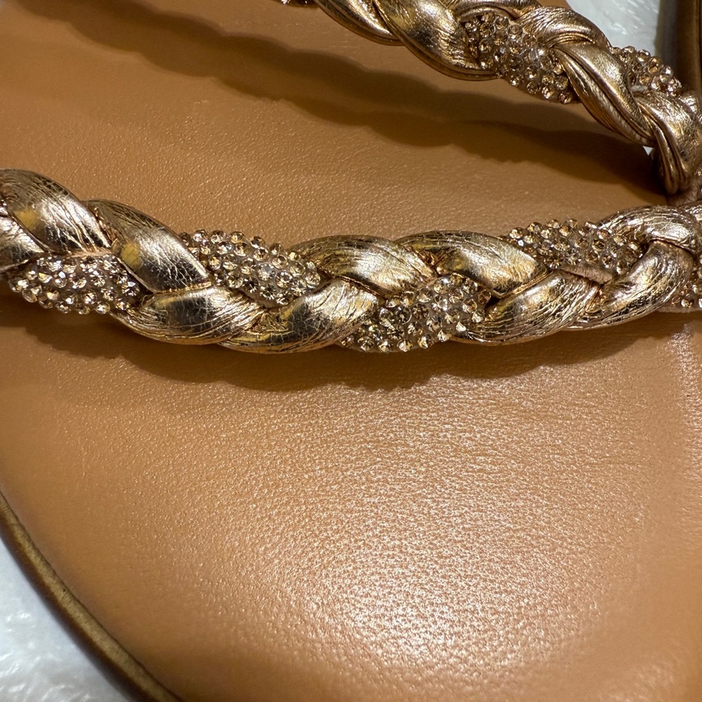 Chic Braided Sandals in Brown by Fabio Maggenti made in Italy Leather sock - Picture 3 of 8